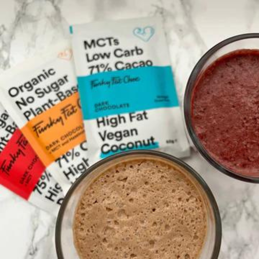 Low-carb & Keto Choc & Berries Smoothie