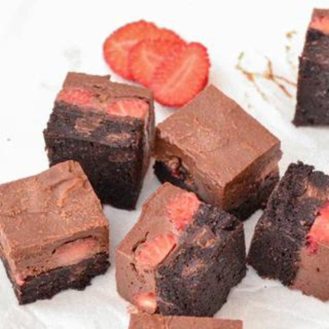 Strawberry Low-Carb Brownie