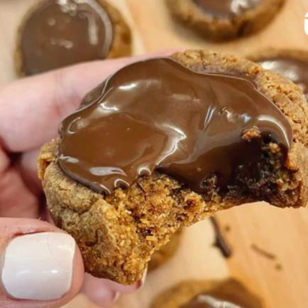 Keto Pumpkin Spice Volcano Cookies