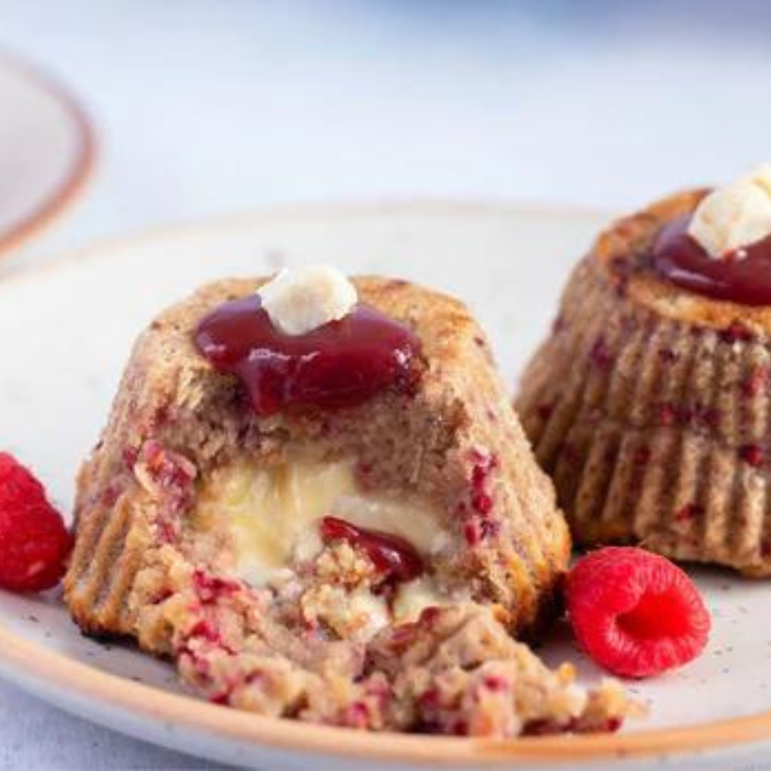White Chocolate Raspberry Lava Cake