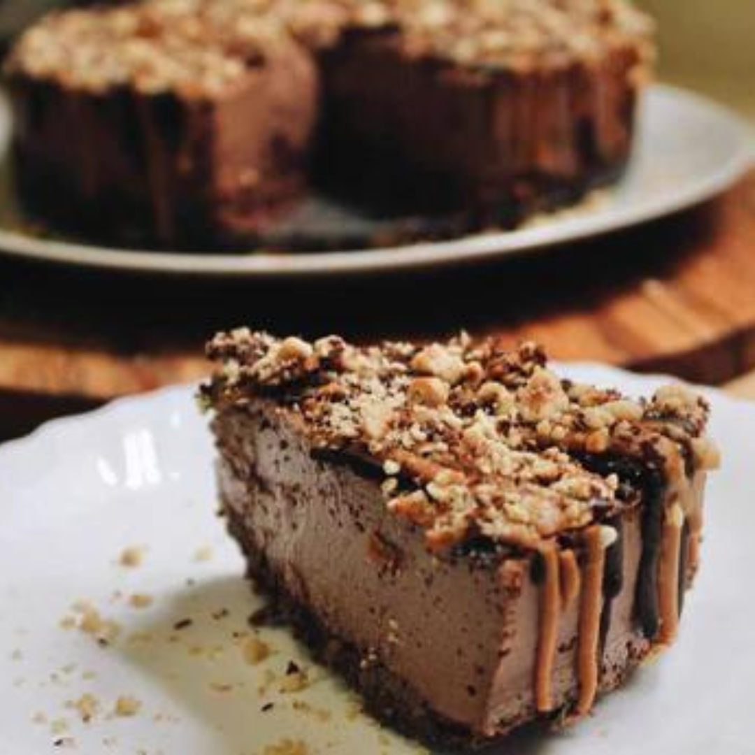 Keto chocolate cheescake