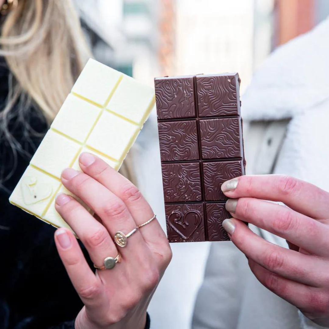 White and Dark Funky Fat Chocolate