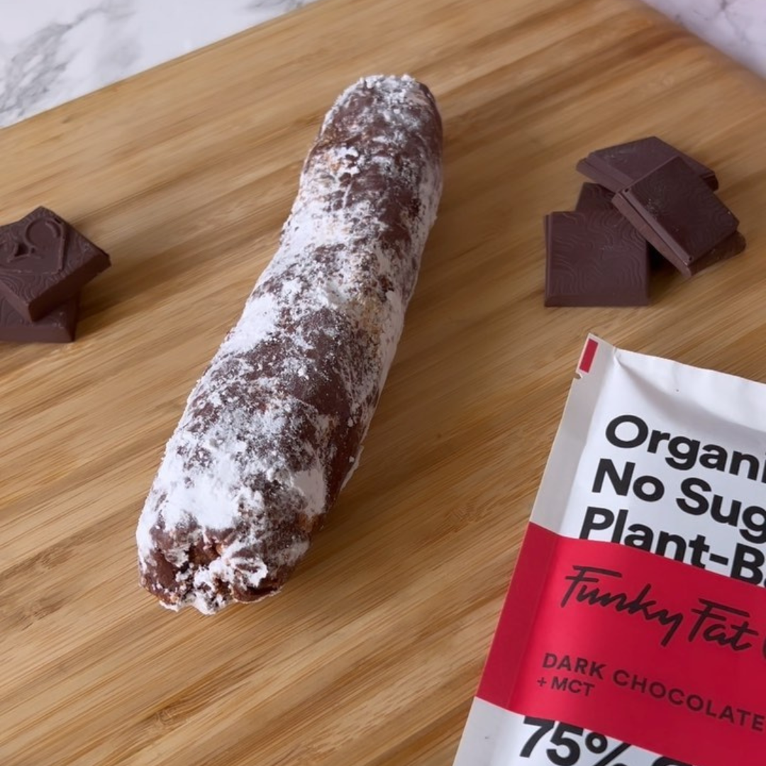 Keto Low carb Chocolate Salami