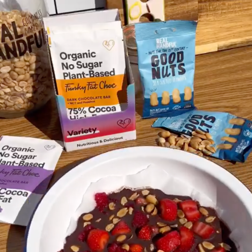 Vegan Berry Bark with Protein Peanuts