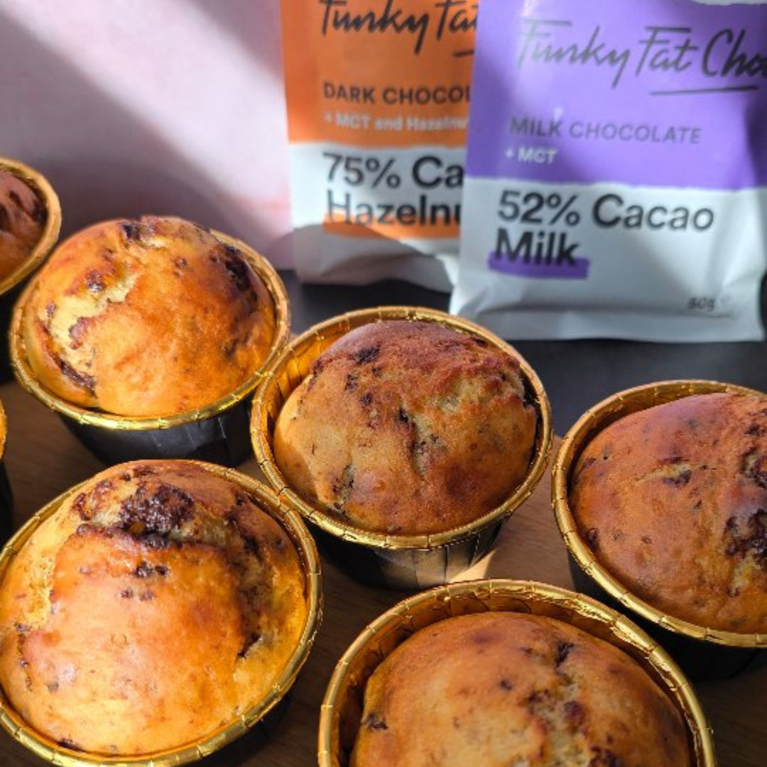 Chocolade Chip Muffins with Quark