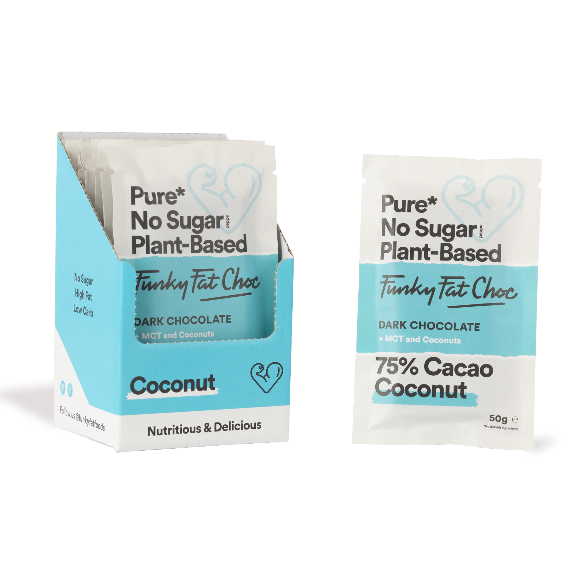 Pure Choc met Coconut - 10 repen