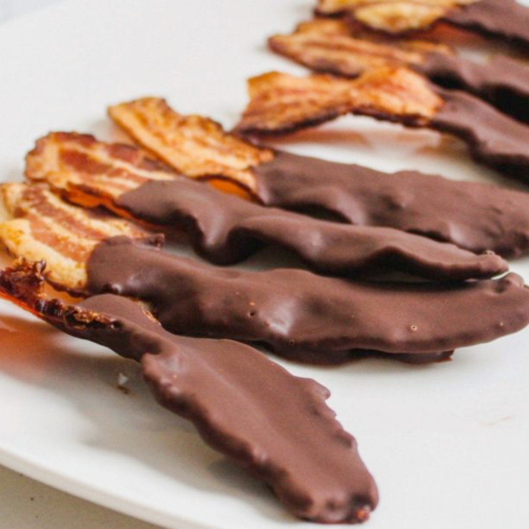Crispy Chocolate- Dipped Bacon 
