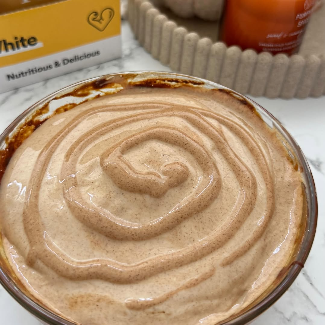 High Protein Cinnamon Roll Cake - No Added Sugar