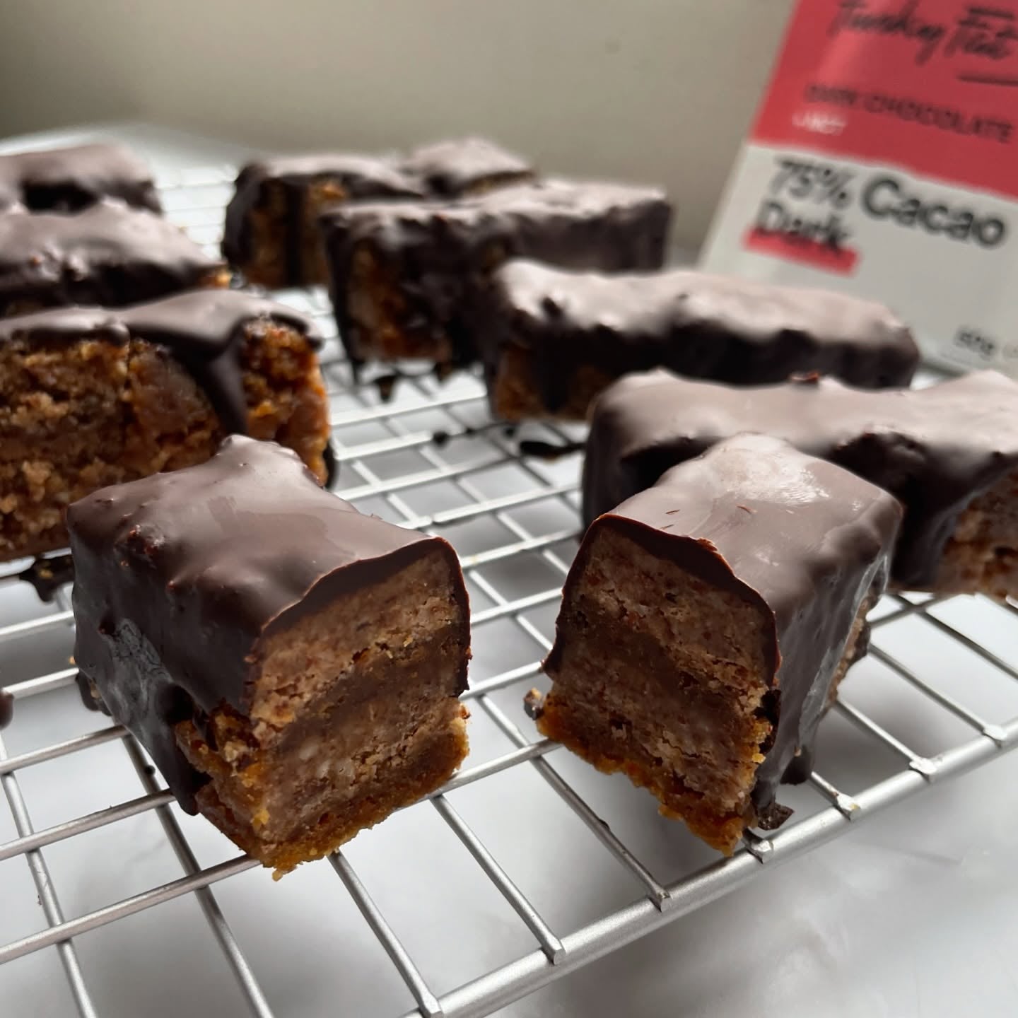 Healthy Twix Bars