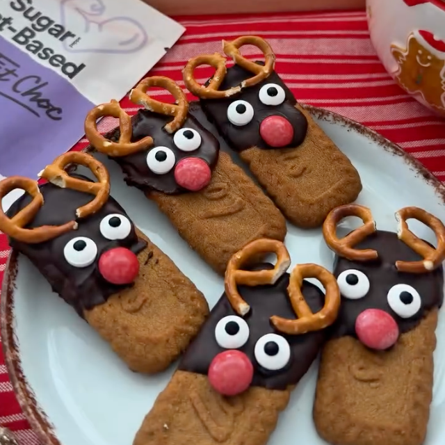 Festive Reindeer Cookies with Funky Fat Chocolate